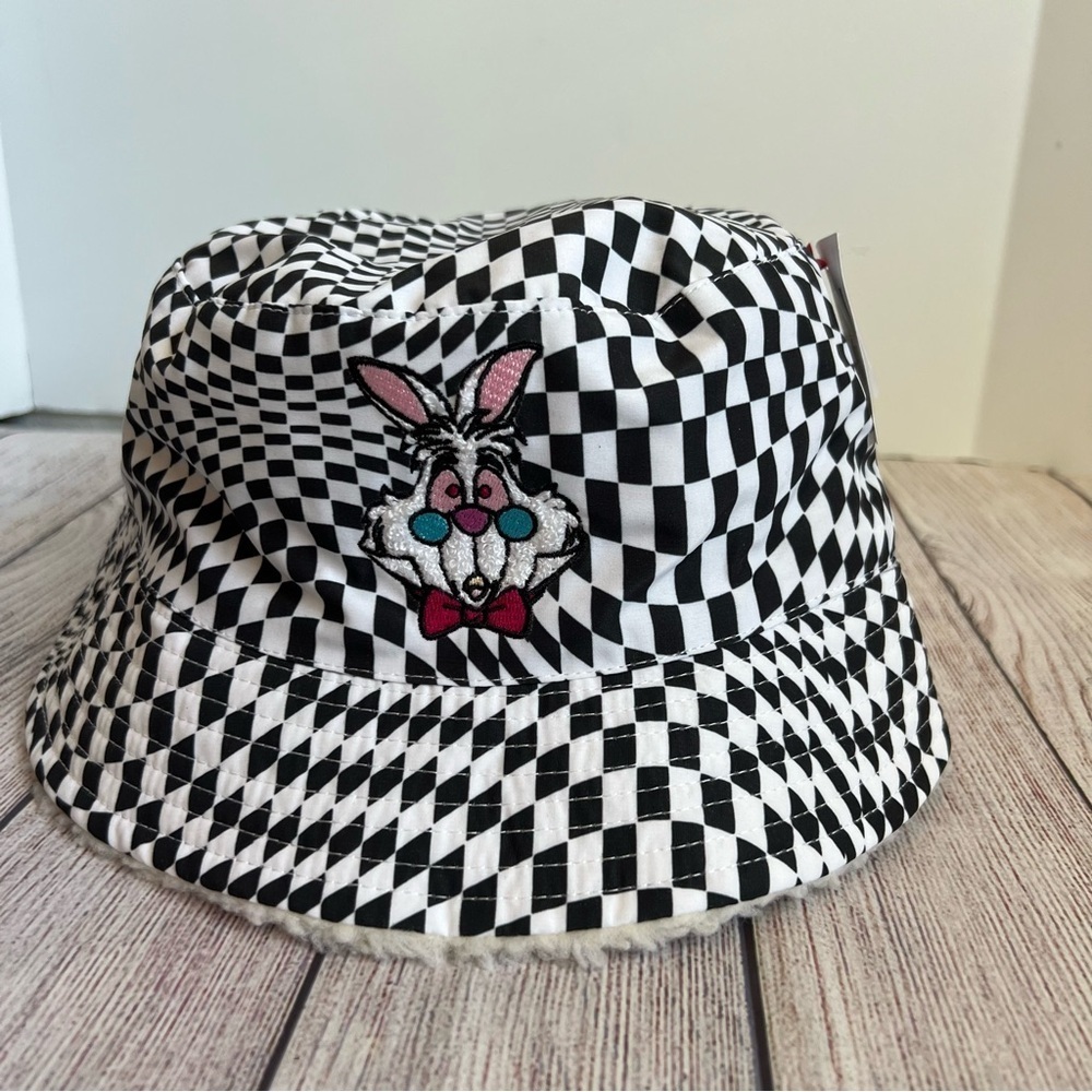 DISNEY Alice In Wonderland Rabbit Bucket Hat Adult NWT